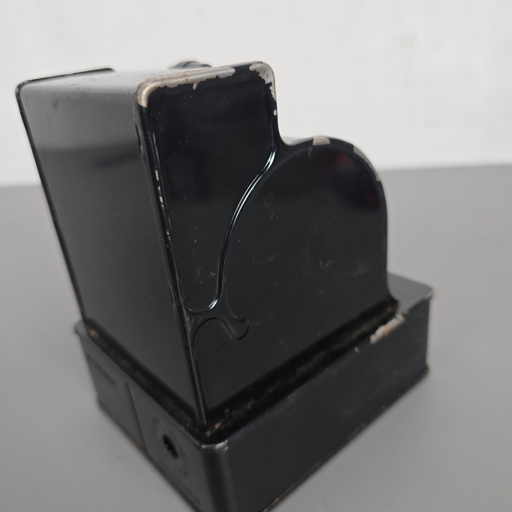Vintage Uncle Sams 3 Coin Register Bank Black Tin Mechanical Toy Made in Japan - Picture 5 of 16
